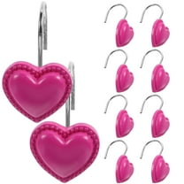 MUSEYA 12Pack Household Curtain Hooks for Bathroom Decor Hanging