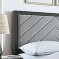thumbnail image 2 of Boyd Sleep BAPBBG203EK Brayden Linen Upholstered Platform Bed, 2 of 5