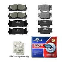 Front & Rear Ceramic Brake Pads for Lexus ES300h ES350 Toyota Avalon Camry