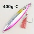 thumbnail image 7 of 400g Glow Metal Jigging Fishing Lure with Hook, Slow Pitch Artificial Saltwater Hard Bait, Lead Casting Tackle - Mixed Color, Saltwater Fishing Gear | Glow Finish Lure | Lead Fishing Weight, Fishing B, 7 of 7
