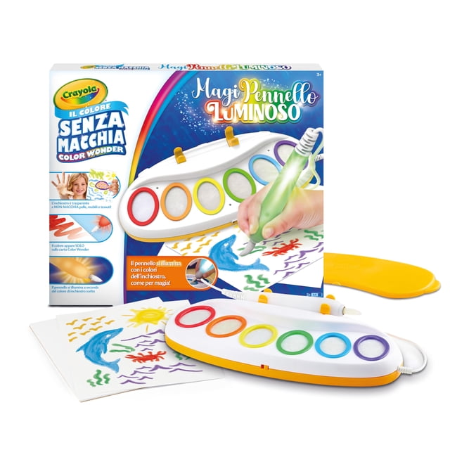 Set de Pintura Crayola Color Wonder con Pincel Mágico Luminoso