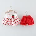 thumbnail image 7 of TAIAOJING Baby Girls 6M-24M Cartoon Strawberry Dot Printed Ruffles Vest Tops Shorts Outfits For 3-6 Months, 7 of 7