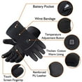 Heated Glove Liners for Men Women,Rechargeable Battery Electric Heated