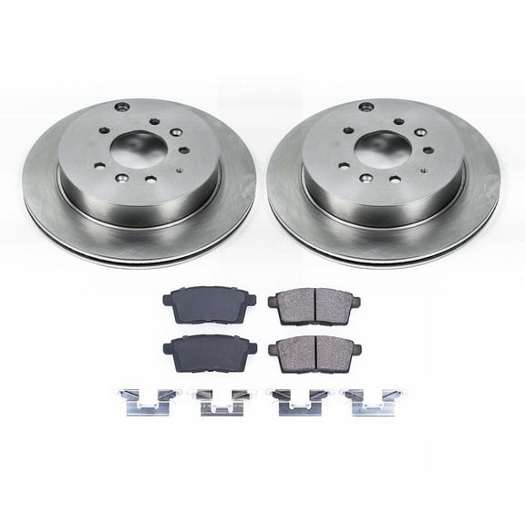 Ultimate Brakes Rear Semi-Metallic Brake Pad and Rotor Kit with Hardware WM80239