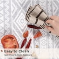 thumbnail image 4 of Anti Fatigue Kitchen Mats for Floor 2 Piece Set, Waterproof & Non-Skid Boho Kitchen Rugs, Cushioned Kitchen Mat for Standing Washable Comfort Desk Kitchen Runners, 17x30+17x47, 4 of 6