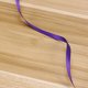 thumbnail image 4 of 6mm Wide 25 Yard Polyester Silk Ribbon for Gift Package Gift Wrapping Crafting Sewing Floral Design Wedding Decor (Dark Purple), 4 of 6