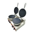 thumbnail image 4 of INTBUYING Electric Ice Cream Cone Maker Machine Double Station Baker for Round Cone Waffle Crispy Pancake Cooking, 4 of 6