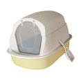 thumbnail image 4 of Toilette pour Chaton avec Capuche, Toilette pour Chat Fermée Réutilisable Anti-Éclaboussures avec devant Jaune, 4 of 9