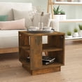 thumbnail image 1 of vidaXL Coffee Table Smoked Oak 40x40x43 cm Engineered Wood, 1 of 4