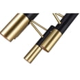thumbnail image 3 of CWI Lighting Anem 7 Light Down Transitional Metal Chandelier in Black/Gold, 3 of 7