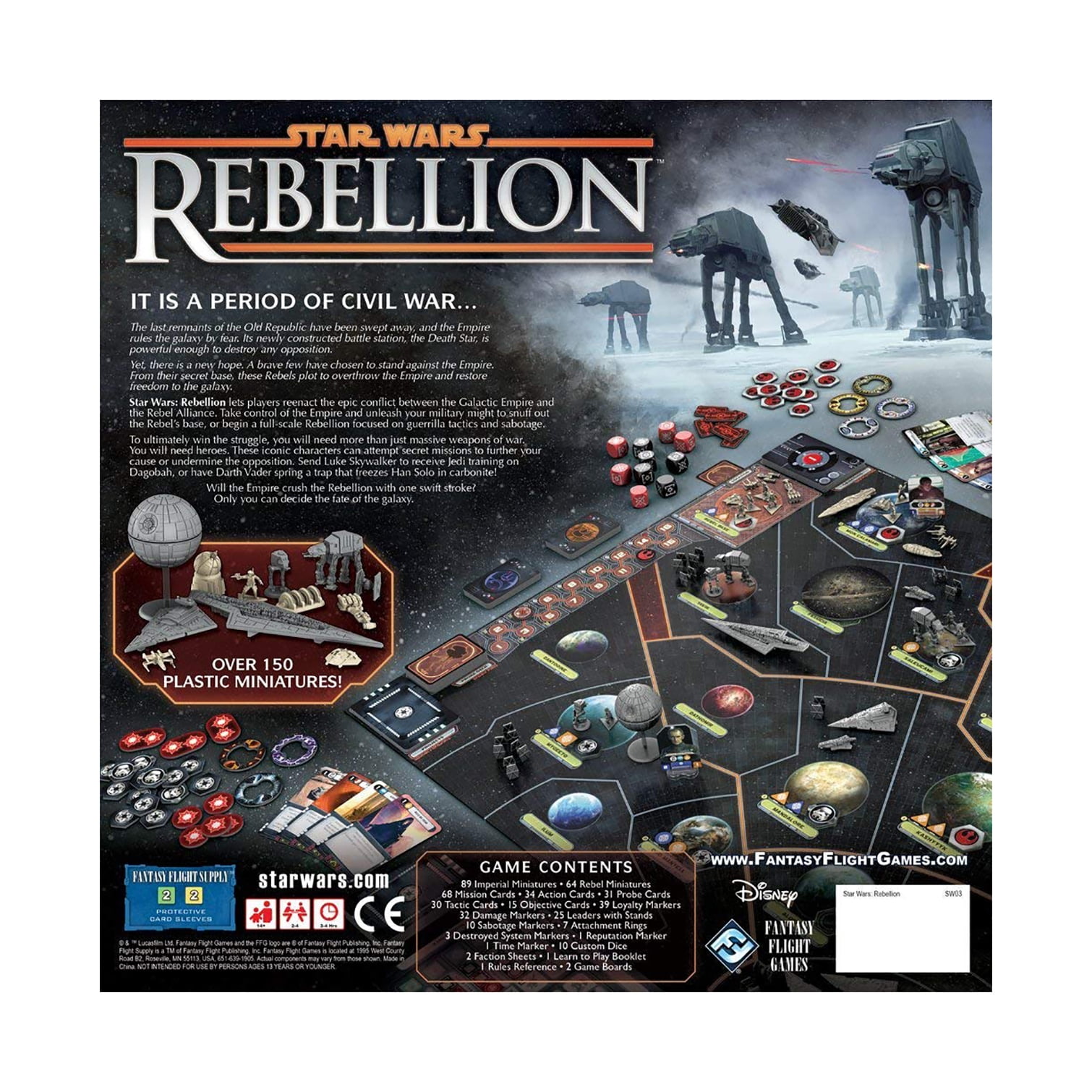 Rebellion Star Wars Board Game Asmodee NIB 