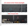 thumbnail image 1 of Nouveau Clavier d'Ordinateur Portable US/RU/SP pour HP 850 G5 G6 855 G5 755 G5 750 G5 US Clavier Rétroéclairé L14366-001 US avec Rétroéclairé, 1 of 6