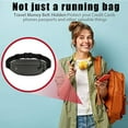 thumbnail image 3 of Crossbody Fanny Pack, Running Waist Pack Belt Fashion Sports Bag Runner Pouch for Women Men - dark grey, 3 of 5