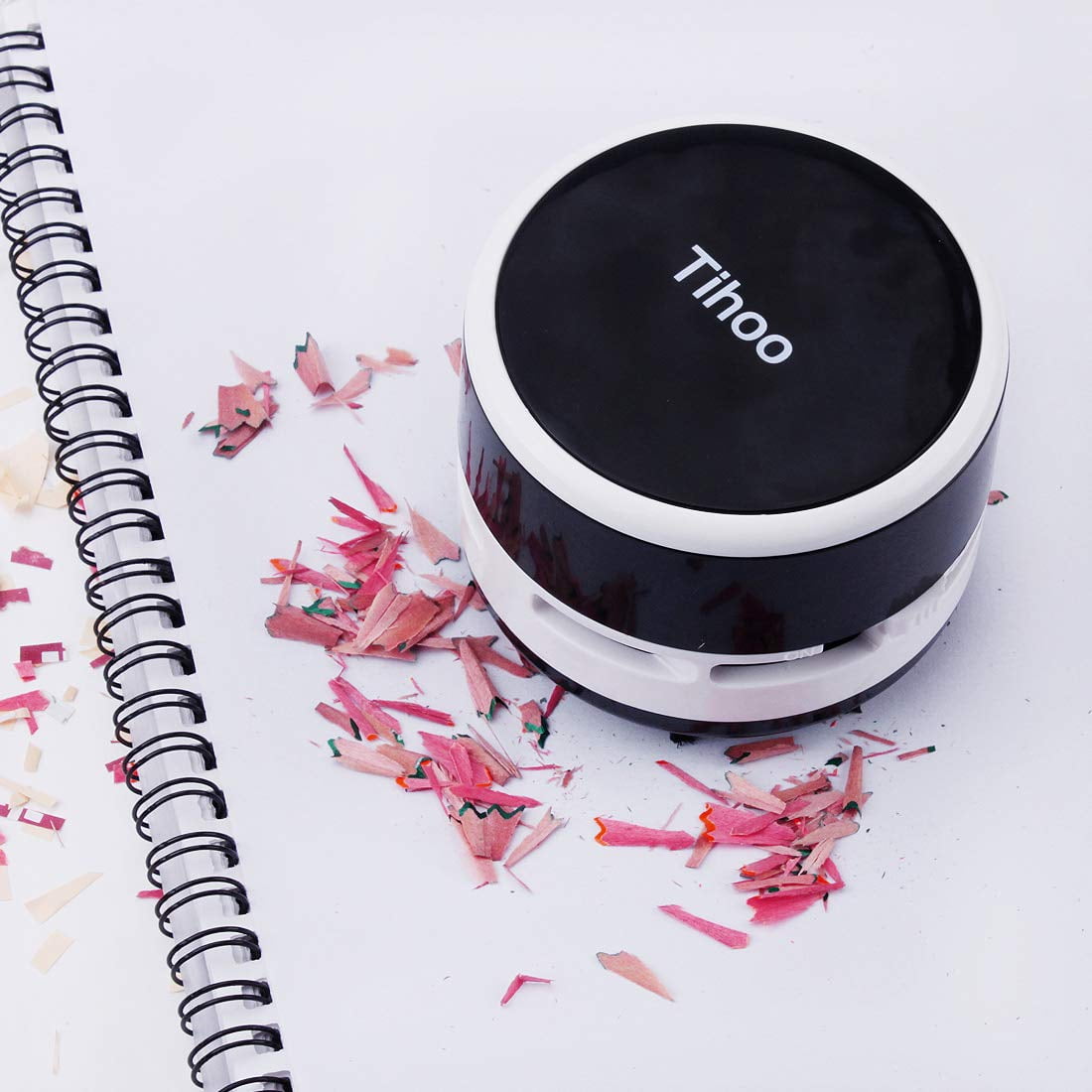 Mini Desktop Vacuum Cleaner Battery Operated, Black