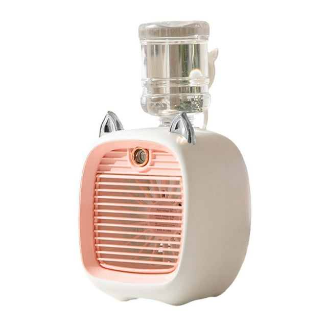 Portable Fan Rechargeable Water Regulating Fan Mini Fan Usb Fan Desktop Turbine Spray Humidification Cooler Portable Rechargeable Spray Fan Mini Fan Portable