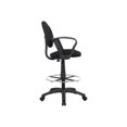 thumbnail image 4 of Boss Ergonomic Works - Chair - armrests - ring-shaped - swivel - tweed - black, 4 of 6