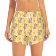 thumbnail image 2 of Fuzoiu mouse and cheese Print Women's Athletic Shorts, Double-Layer Running Shorts with Pocket,Women's Workout Shorts for Yoga, Gym, and Workouts-XX-Large, 2 of 7