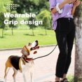 thumbnail image 3 of Flmtop 360 Degree Anti-Slip Handle Retractable Small Medium Dog Nylon Leash with LED Flashlight for Walking, 3 of 7