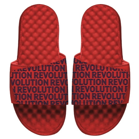 

Men s ISlide Red New England Revolution Pattern Logo Slide Sandals