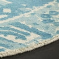 thumbnail image 3 of SAFAVIEH Restoration Vintage Eunice Border Wool Area Rug, Light Blue/Ivory, 6' x 6' Round, 3 of 7
