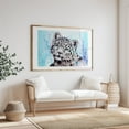thumbnail image 4 of Snow Leopard - Illustration Watercolor Animal Wildlife Tiger Nature Portrait Unframed Wall Art Print 8 x 12 inches, 4 of 7