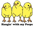 thumbnail image 3 of CafePress - Hangin With My Peeps Pajamas - Women's Short Sleeve Print T-Shirt and Pants Light Cotton Pajama Set, 3 of 7