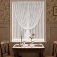 thumbnail image 5 of Thermal Insulated Blackout Curtains Room Darkening Drapes With Sheer Overlay Window Decor For Bedroom And Living Room, 5 of 6