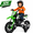 A-Green, variant on 12V Kids Electric Motorcycle with Dual 40W Max Motor, Training Wheels, Bluetooth Music, Soft Start & Spring Suspension, Ride On Motorcycle for Kids Ages 3-8, Birthday / Xmas Gift for Boys and Girls