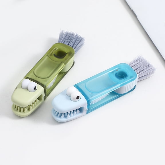 FRCOLOR 2pcs Bottle Cap Cleaning Brushes Cup Lids Cleaning Brushes Mug Lid Groove Brushes