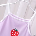 thumbnail image 5 of kmaduk Toddler Baby Girls Summer Clothes 3 6 12 18 Months 2T 3T 4T 5T Girls Outfits Sleeveless Dinosaur Print Tank Top+Shorts Set Purple,Size 4-5 Years, 5 of 8