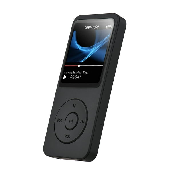 Carevas Portable MP4 Player avec Carte Mémoire 32GB MP3 Musique Player 1.77 Pouces LCD Vidéo de l'Écran Player Photo Viewer Support Musique Vidéo E-book Enregistreur