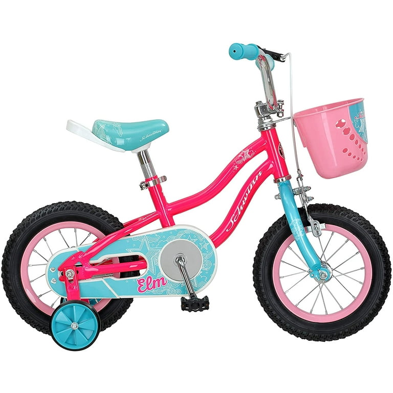 Schwinn Elm Girls Bike for Toddlers and Kids 12 Pink
