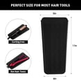 thumbnail image 2 of ZAXOP - Bolsa de 2 tapetes de silicona resistentes al calor para planchas, rizadores, alisadores de pelo, rizadores y herramientas de calor (negro y negro), 2 of 5