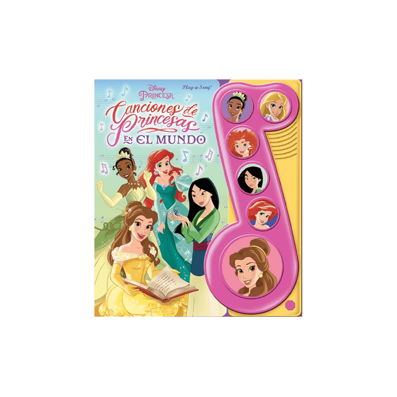 Libro Disney Princesas Canciones De Princesas En El Mundo Tapa Dura, Autor Varios, Editorial Publications International Ltd