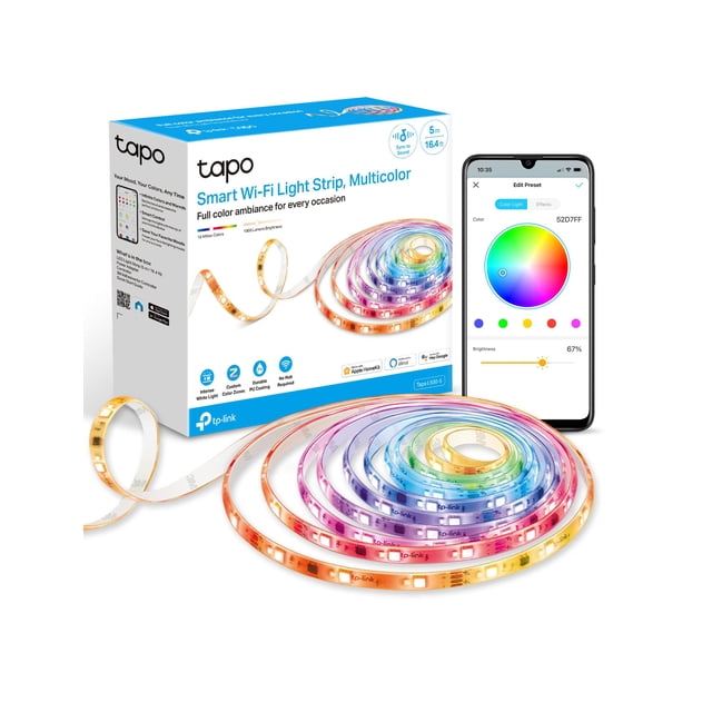 Tira de luces LED inteligentes Tapo TP-Link RGBWIC 5 m 1000 lm IP44
