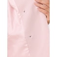 thumbnail image 5 of 2 Piece Suit Skirt Business Set for Women Long Sleeve Work Outfits Blazer Jacket Pencil Skirts Set L Pink, 5 of 5