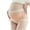 Beige, variant on Cotton Maternity Underwear Shapewear Over Bump Plus Size Seamless Soft Hipster Support Maternity Panties Clothes High Waisted M-5XL