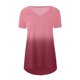 thumbnail image 4 of Puntoco - Blusa holgada de manga corta con cuello en V y estampado degradado a la moda para mujer Puntoco Puntoco-1560, 4 of 5
