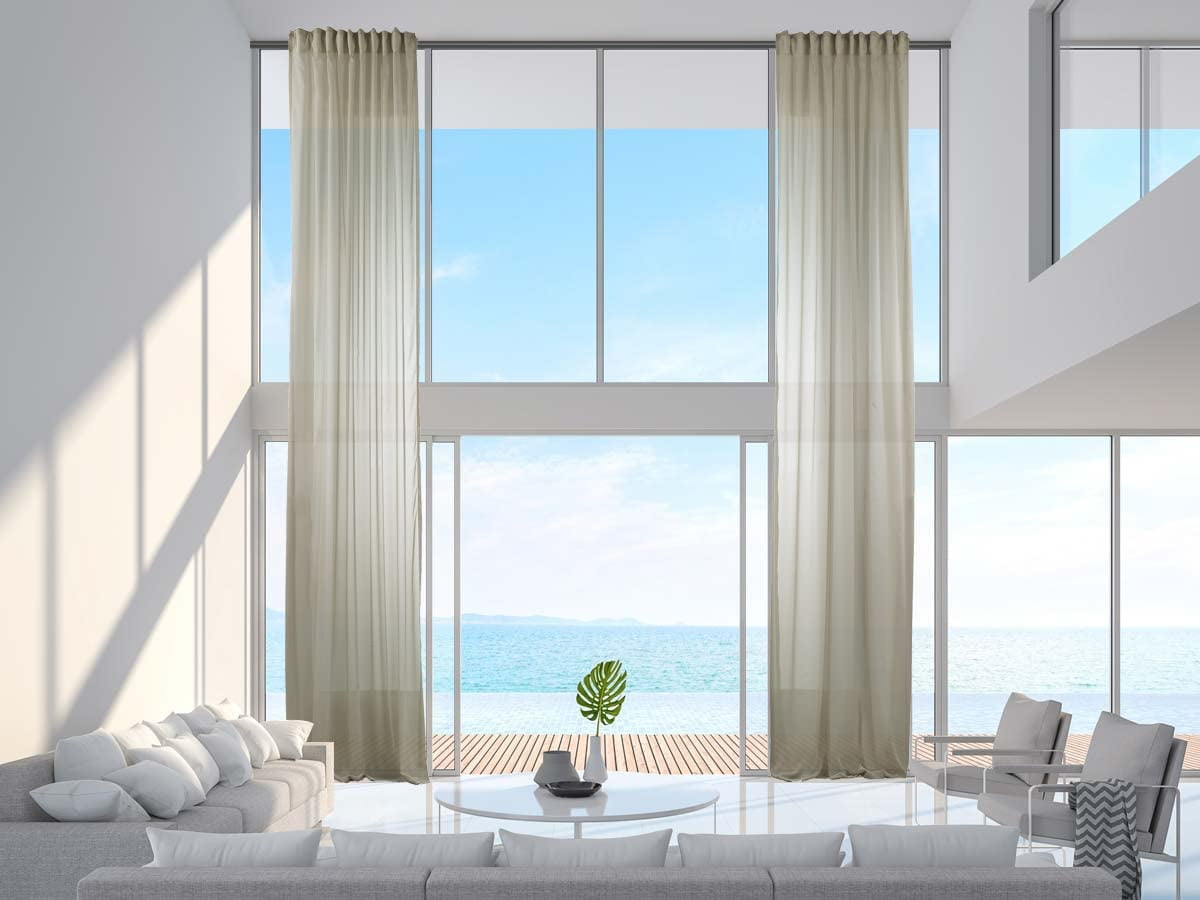 Curated visual reference: Visual Reference: 3S Brother S Beige Sheer Home Decorative Set Of 2