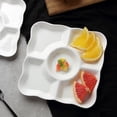 thumbnail image 3 of Injueey Bandeja de almacenamiento práctica para aperitivos, bandeja de almacenamiento segura y fácil de limpiar, adecuada para todas las Almacenamiento y organización del hogar Blanco, 3 of 6