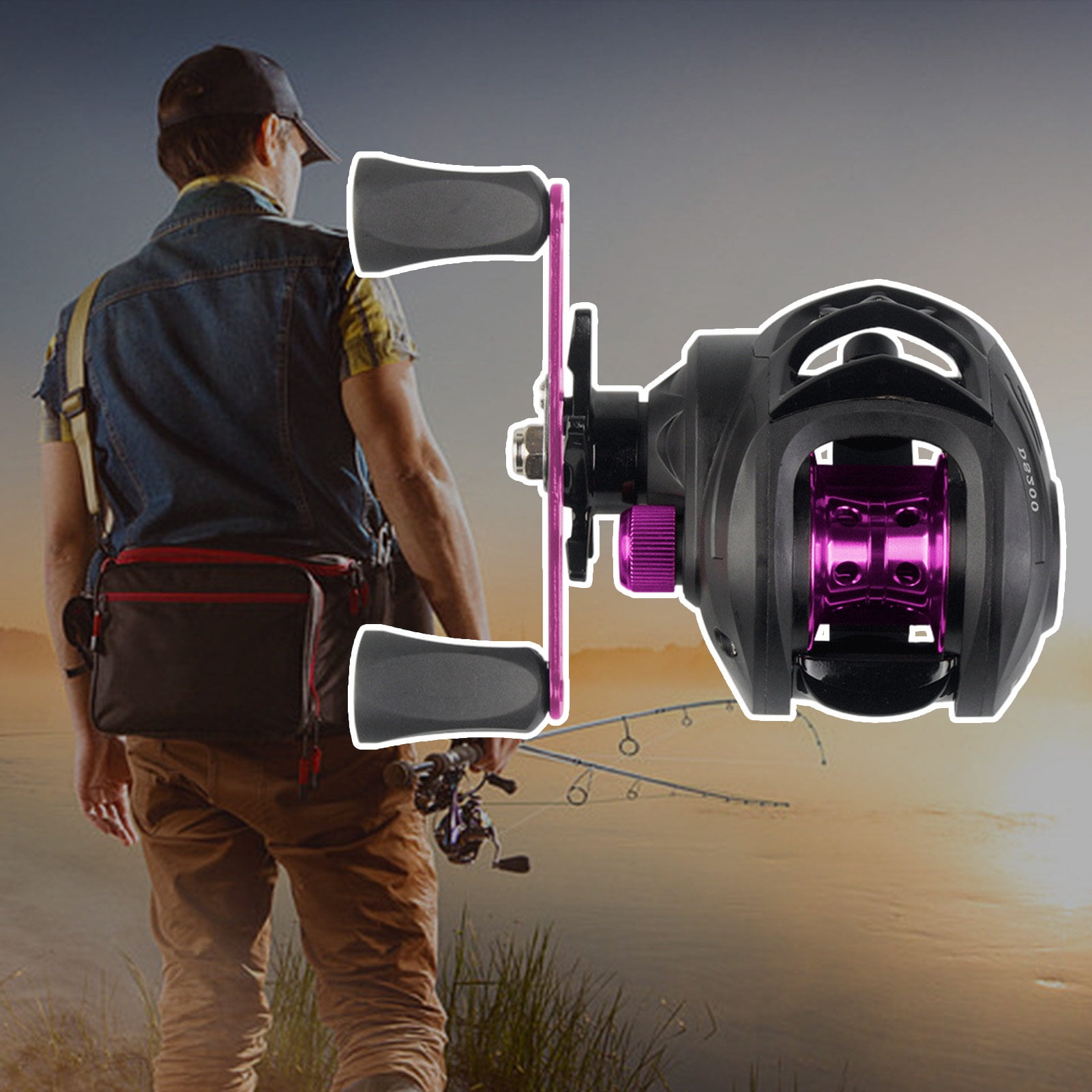Sportteer Baitcasting Reel Fishing Reel Spinning Reel Multigear Adjustable Precise Control Long Throw High Strength Strong Bearing Angling Reel