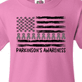 thumbnail image 4 of Inktastic Parkinson's Awareness Gray Ribbons and Flag Youth T-Shirt, 4 of 5