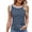 Navy Blue, variant on YUEVORA Striped Tank Tops for Women, Ribbed Color Block Slim Fit Tops for Women, Summer Casual Basic Tops, Soft Stretchy Daily Wear Sleeveless Tops
