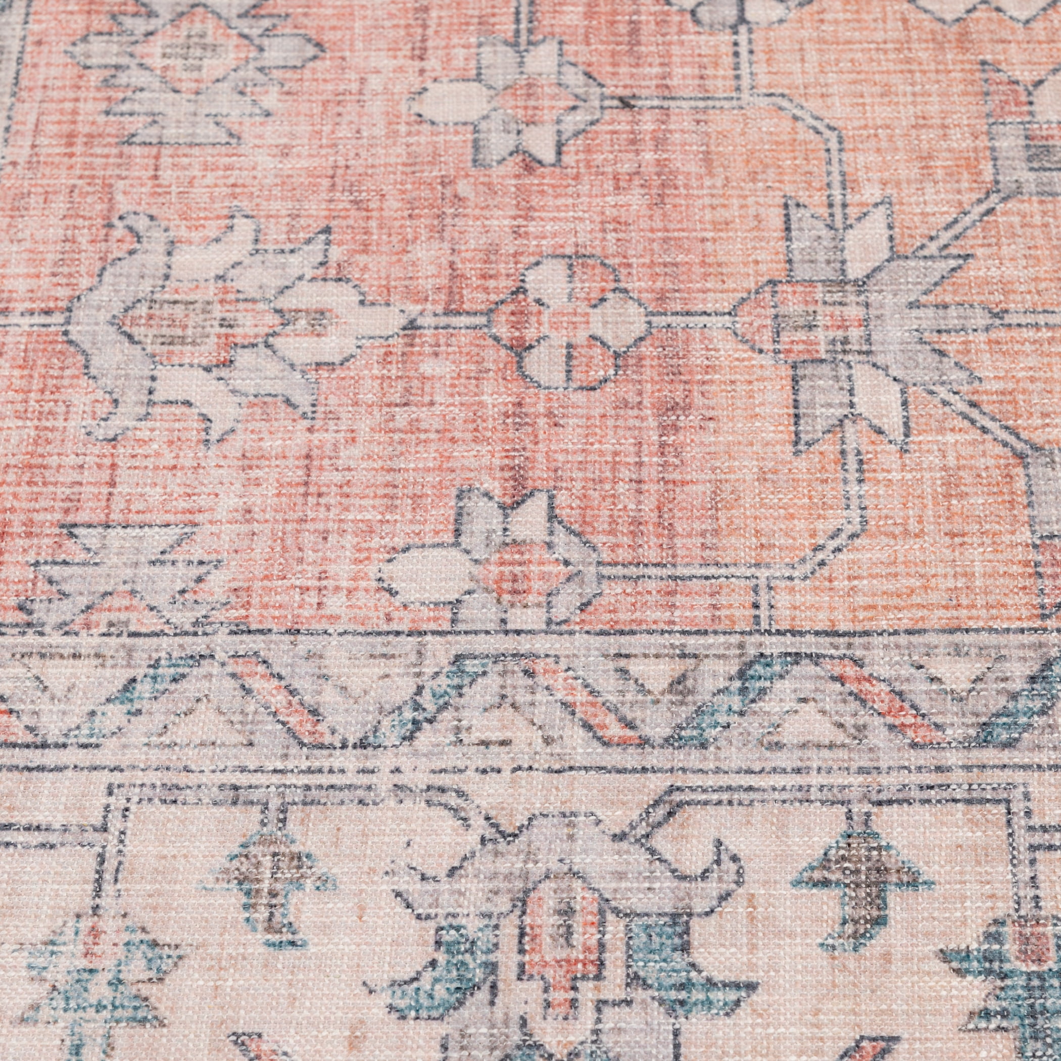 Better Homes & Gardens 2' x 7' Rust Persian Medallion Indoor Runner Rug