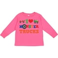 thumbnail image 3 of Inktastic I Love Trucks Boys or Girls Long Sleeve Toddler T-Shirt, 3 of 5