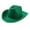Green, variant on Nrmvnmi Western Cowboy & Cowgirl Hat Set Plain Felt Wide Brimmed Felt Cowgirl Party Hat Solid Color Hat With Drawstring For Men Women Clothes Party