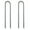 Silver, variant on LOLIPPYY 2-Pack U-Shaped Tent Stakes for Garden Swings, Trampoline Pegs, and Camping Use