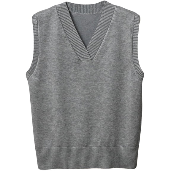 jinghuiyue Womens Sweater Vest V Neck Sleeveless Knitwear Classic Pullover Vests Casual Business Fashion Tops M