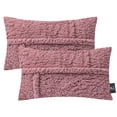 thumbnail image 6 of Phantoscope 12 in x 20 in Pink Sherpa, Velvet Decorative Pillow Cover, (2 Count), 6 of 7