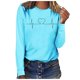 thumbnail image 1 of ICHUANYI Clearance Fashion Woman Round Neck Printing Pullover Tops Long Sleeve Blouse T-Shirt ICHUANYI "ICHUANYI", 1 of 3